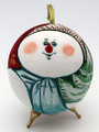 Snowman Ball Ornament | Russian Christmas Ornament