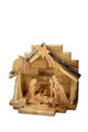Large One Piece Nativity Set with Silhouette Figures