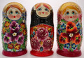Floral 5 Nest - Assorted Colors | Traditional Matryoshka Nesting Doll