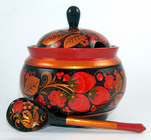 Since each sugar bowl is handcrafted and handpainted there will be some slight variation in shape and pattern detail.