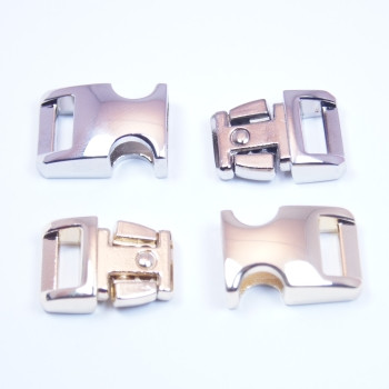 3/8" Buckle / Top - Silver / Bottom - Gold