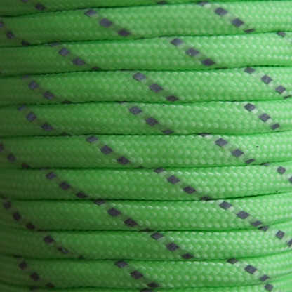 Green Glow in the Dark and Reflective Paracord