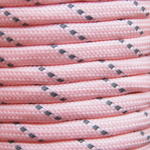 Pink Glow In The Dark and Reflective Paracord 550 Cord