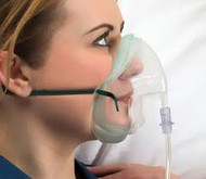Adult Medium Concentration Oxygen Mask with ear loops x 1 