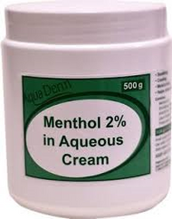Menthol 2% in Aqueous Cream 500g