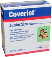 Coverlet Eye Occlusor Junior Size 20 Pads Medibargains