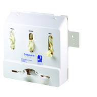 DANICENTRE Standard Glove & Apron Dispenser - White