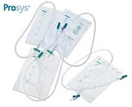 Prosys Drainable Urine Bag 2 Litre (Sterile) with LEVER tap (x5) - includes 5 pairs of non-latex gloves
