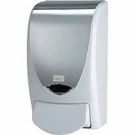 DEB Proline Hand Sanitiser Dispenser 1 Litre White / Chrome Effect