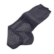 Medline Double Tread Bariatric Slipper Socks / Fall Prevention Socks- Grey (Pair) - Larger, Wider, Longer