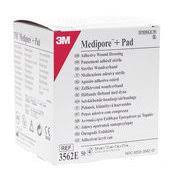Medipore +Pad Soft Cloth Adhesive Wound Dressing, 5cm x 7.2cm (x50)