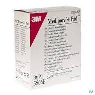 Medipore +Pad Soft Cloth Adhesive Wound Dressing, 10cm x10cm (x25)