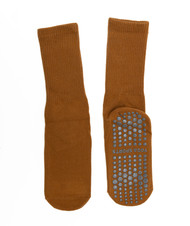 Slipper Socks, Fall prevention, Hospital, Gym, Yoga, Sports Grip Socks – AMBER (Pair) Size: One Size