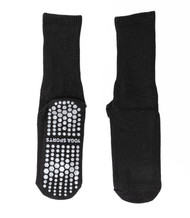 Slipper Socks, Fall prevention, Hospital, Gym, Yoga, Sports Grip Socks –BLACK (Pair) Size: One Size