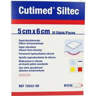 Cutimed Siltec Foam Dressings 5cm x 6cm (x10)