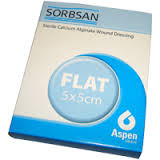 Sorbsan Flat Dressing 5cm x 5cm (x10)