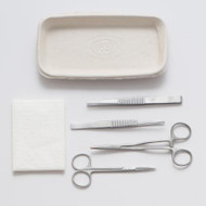 5 PC CLASSIC SUTURE LACERATION REMOVAL KIT SET SCALPEL HANDLE #4+ 5 BLADES #24 