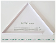Professional Triangle Tablet Counter - Durable Plastic Design (Large: 230mm)