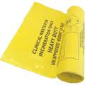 Clinical Waste Bags (Yellow) - Heavy Duty Sacks - 17in x 25in (x25)