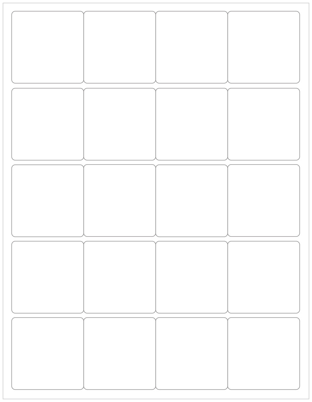 2 square labels blank 25 sheets 500 labels pure labels