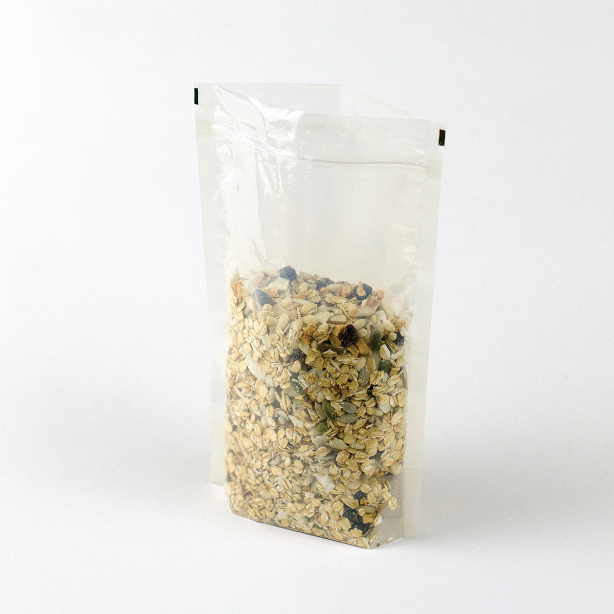 12oz Transparent Compostable Stand Up Pouches