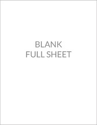 8.5 x 11" Compostable Full Sheet Clear Labels, Blank [Faulty]