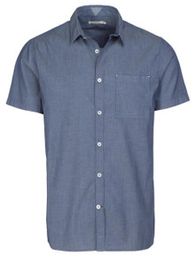 Leroy Shirt  - Mid Blue Stripe