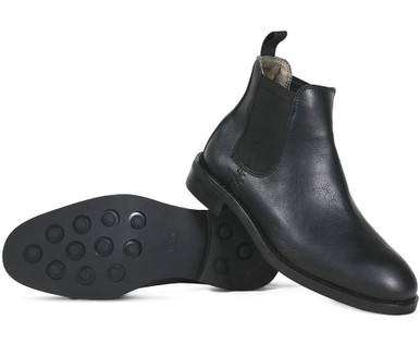 Mens black waterproof chelsea boots Outlet