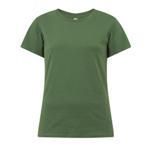 Organic T Shirt (Womens) - Leaf Green
