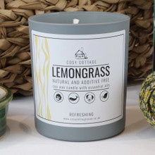 Vegan Large Soy Wax Candle - Lemongrass / 150g