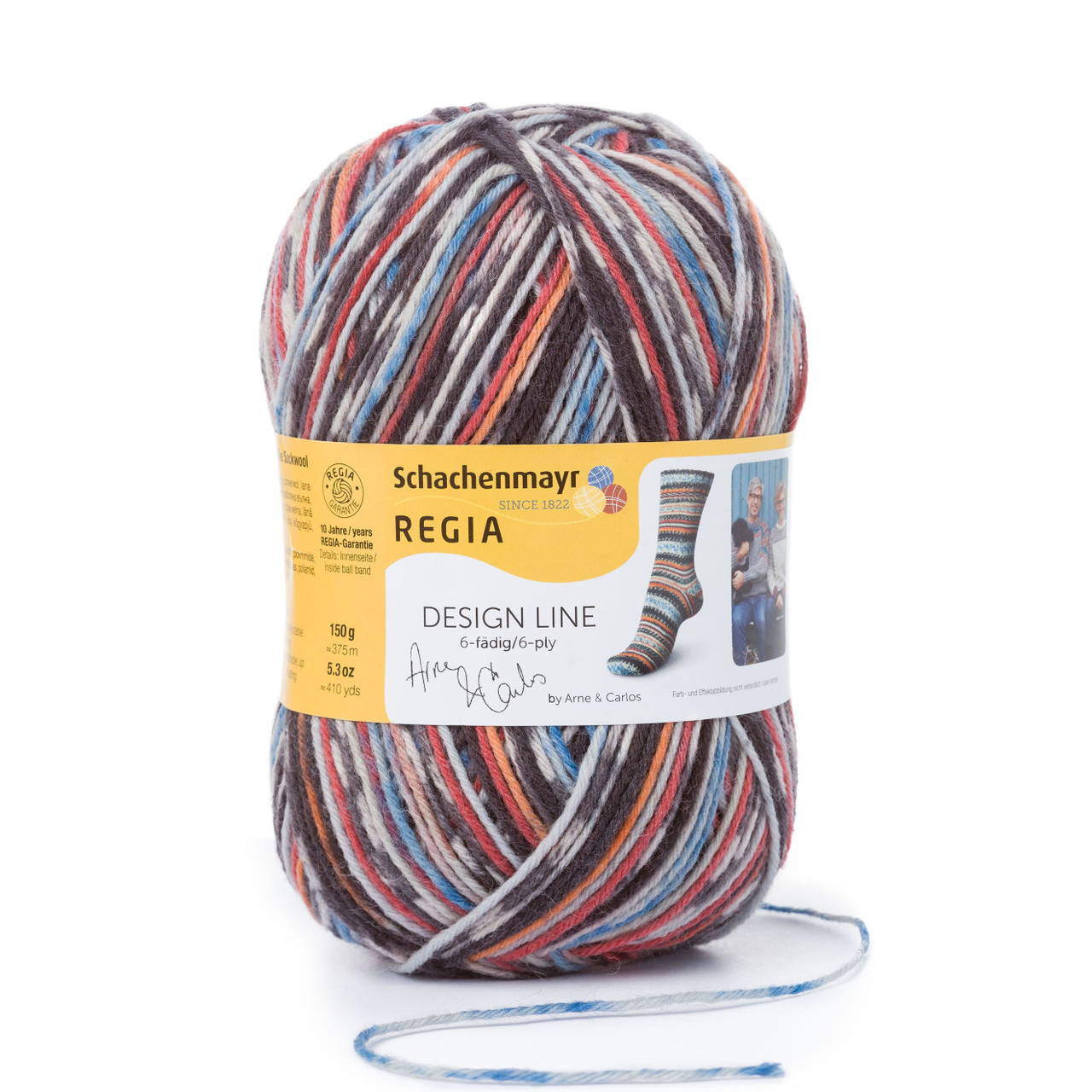 Regia Sock Yarn Design Line by Arne /& Carlos #3658 100g459yd
