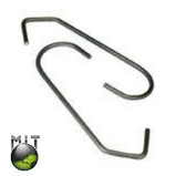 MIT Masking Supplies - 100 pc. CV - Shaped Metal Powder Coating Hook (MIT-CVH-100)