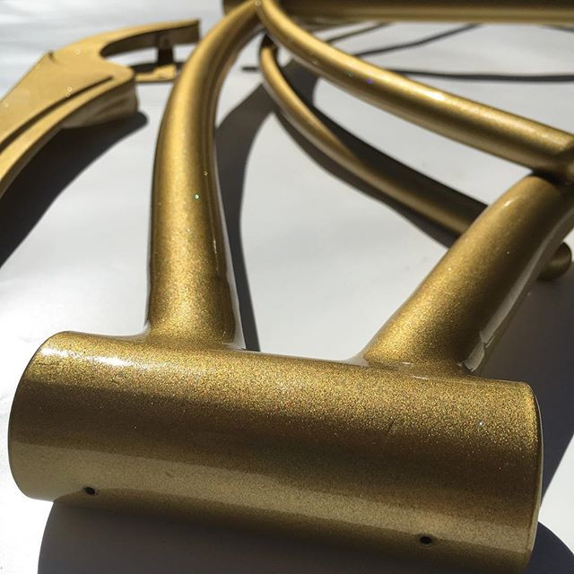 Gloss gold sale powder coat