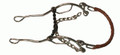 Showman™ stainless steel leather wrapped nose gag hackamore with 10.5" cheeks