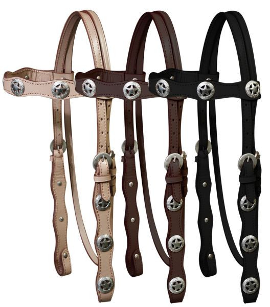 silver cross leather reins