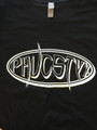 PhucStyx White Logo  T-Shirt Black