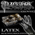 Blackwork Latex Medical Grade Exam Gloves *Box*