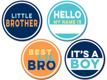 Sticky Bellies Little Brother Milestone Stickers