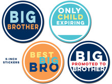 Sticky Bellies Big Brother Milestone Stickers