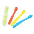 Re-Play Recycled Plastic Infant Tableware - Infant Spoons 4 Pack with Travel Case   