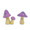 Little Fairy Door Purple Little Mushrooms