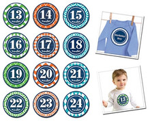 Sticky Bellies Patterned Prepster 13-24months