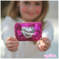 Giggle Me Pink Sequin Heart Coin Purse 