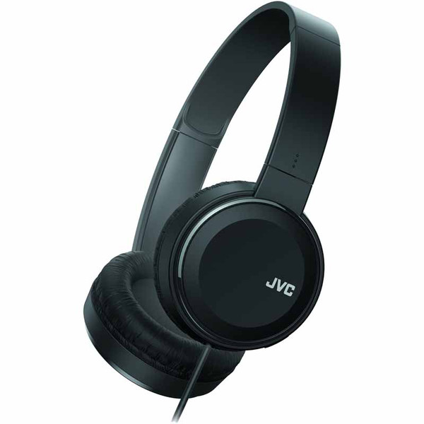JVC HA-S190MB Colorful On-Ear Wired Headphones (Black)