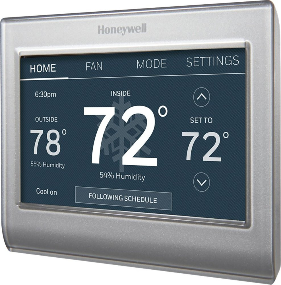 Honeywell RTH Color Thermostat - Angle
