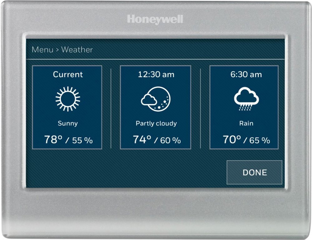 Honeywell RTH Color Thermostat - Daily Forecast