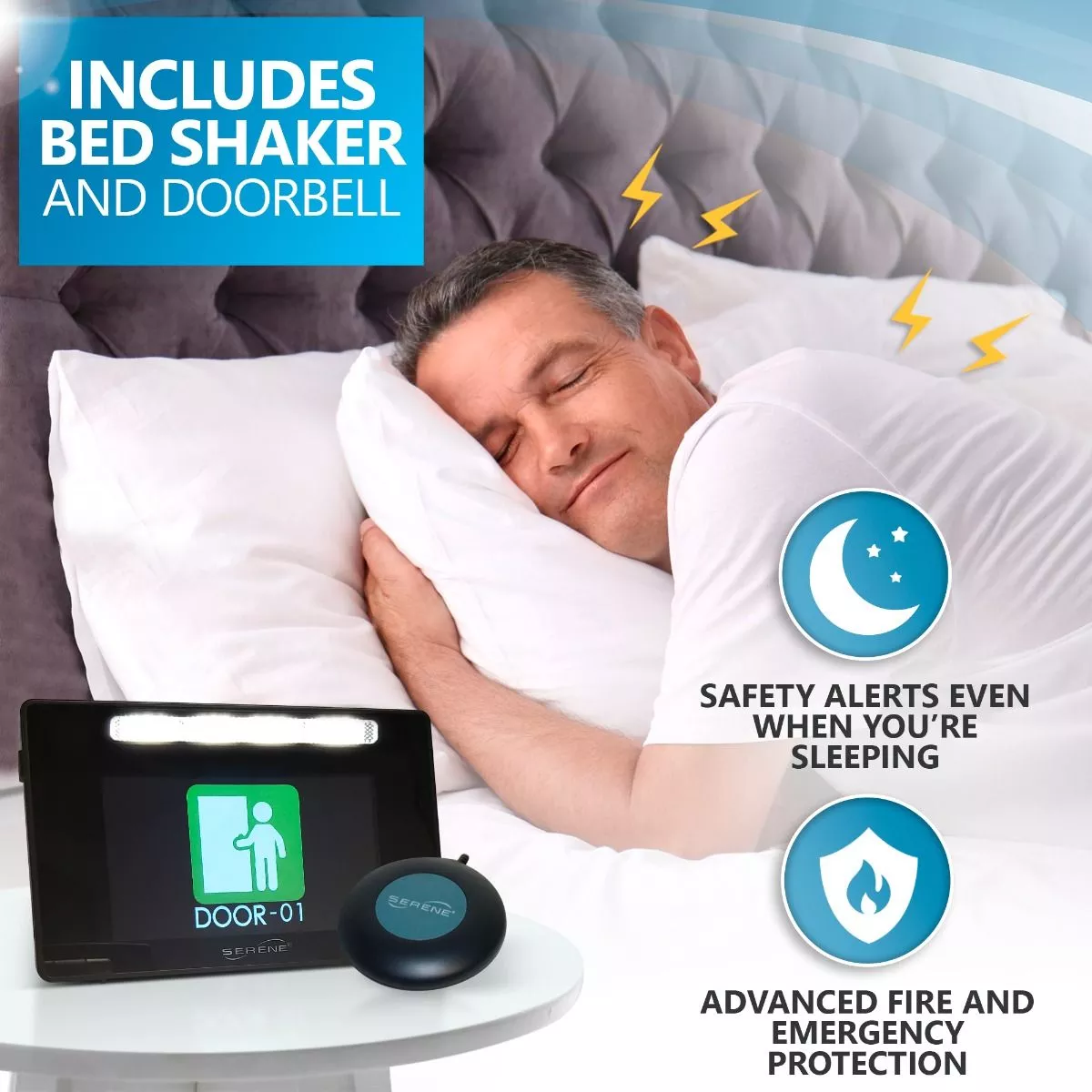 Serene CentralAlert™ CA-360QK (Includes Bed Shaker & Doorbell)