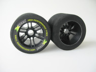 1/8 Rear 35 Shore Tyres - Carbon Xceed Wheel