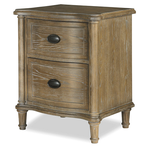 Devon French Oak 2 Drawer Nightstand Devon French Oak 2 Drawer Nightstand
