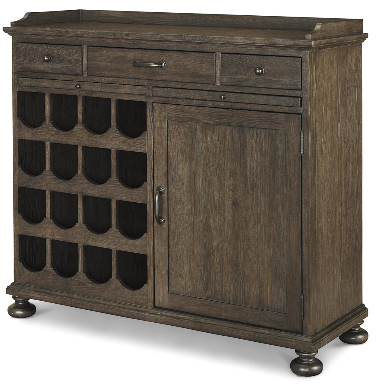 French Oak Small Wine Buffet Zin Home